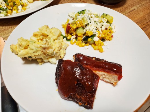 Picture of Smoked Chicken, Potato Salad, & Corn Salad